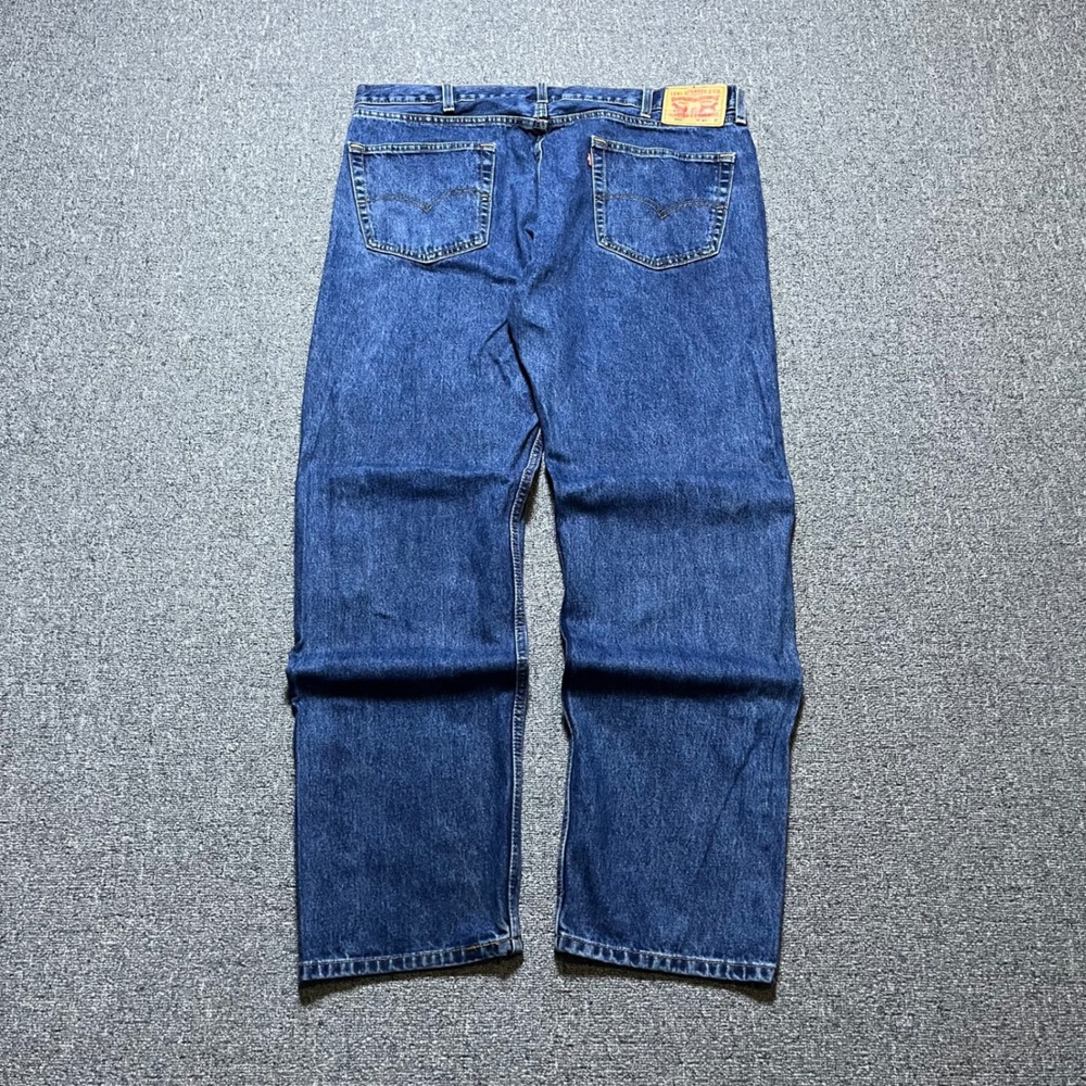 Levi's 505 Regular Fit Jeans W40 L32 Blue Denim Straight Leg Workwear